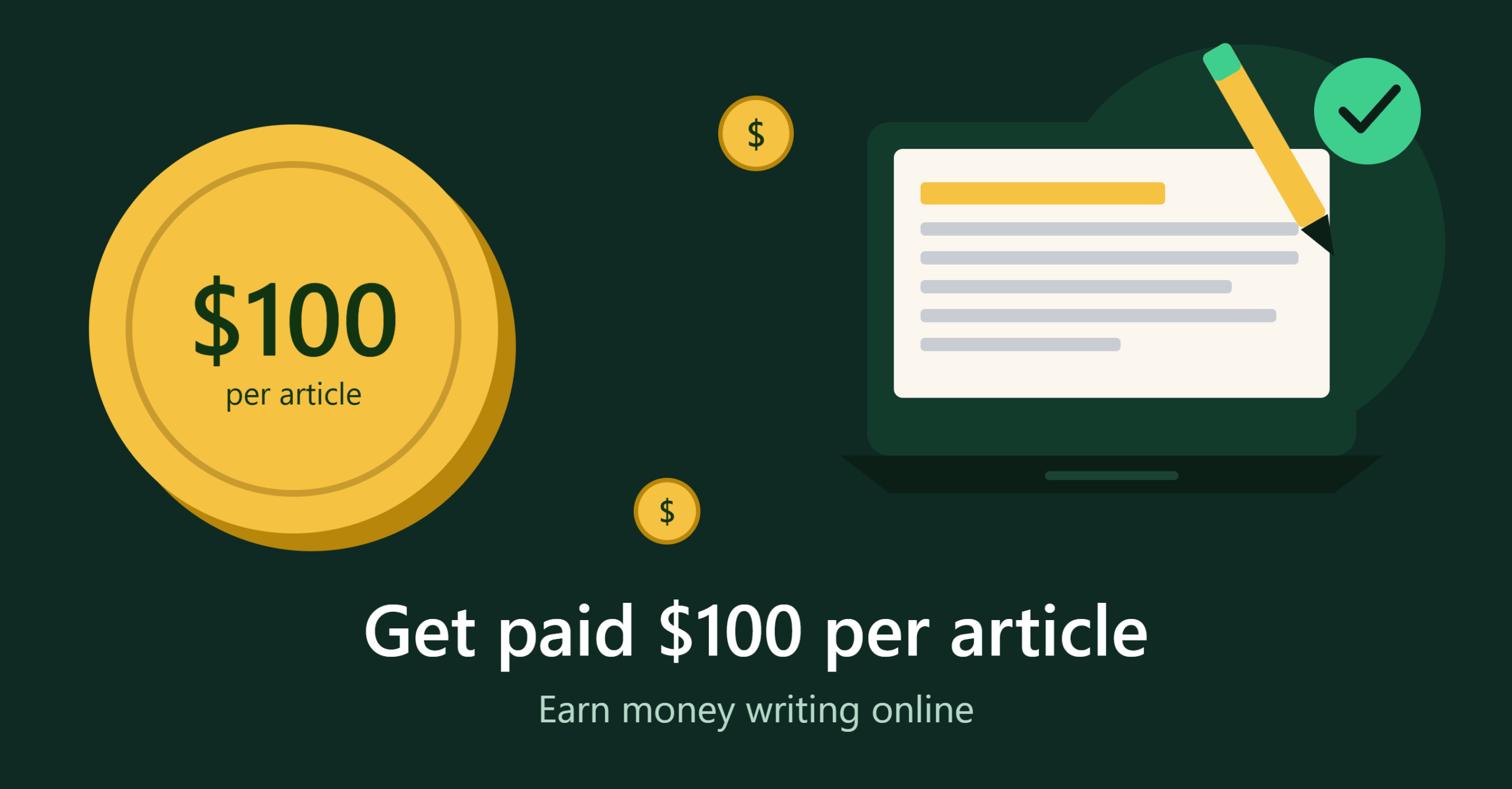 get paid $100 per article