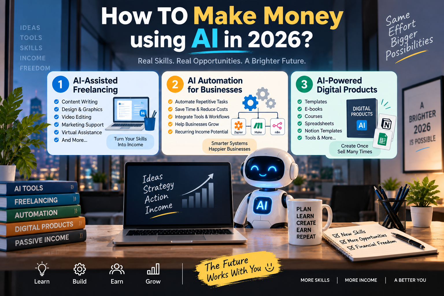 how to make money using ai in 2026